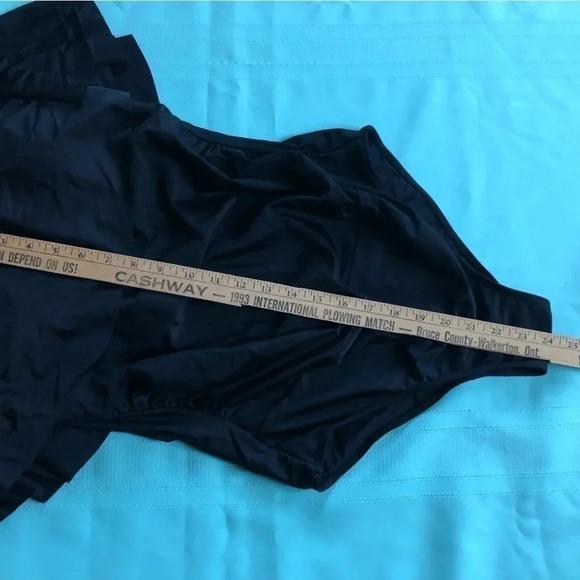 Black One Piece Swimsuit  with Rouched Sides - Picture 6 of 13